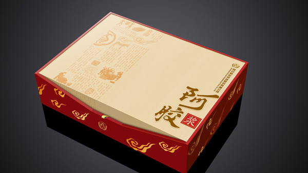 阿膠禮盒包裝設(shè)計(jì)效果圖