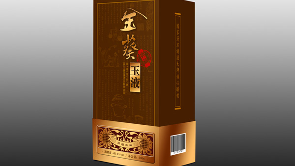 金葵玉液白酒包裝設(shè)計