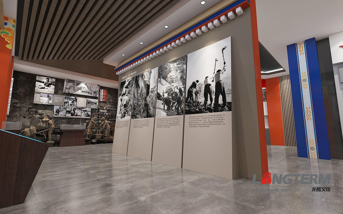 紅色德格展廳設(shè)計裝修