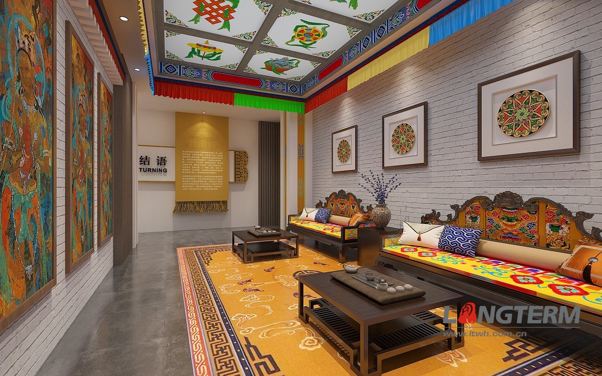 紅色德格展廳設(shè)計裝修